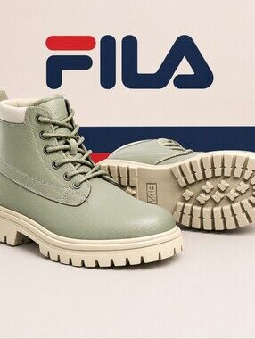 Fila Sage  Lace-Up Boots GrayGreen